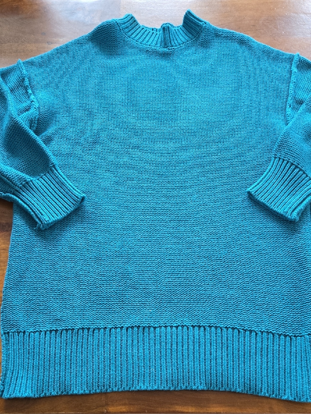 Vici Blue Oversized Mockneck Turtleneck Tunic Sweater Size Small